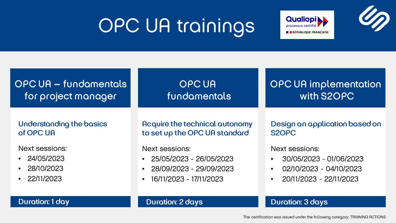 OPC UA trainings 2023